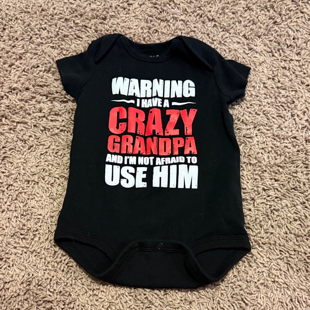 Black and Red Graphic Kids One Piece